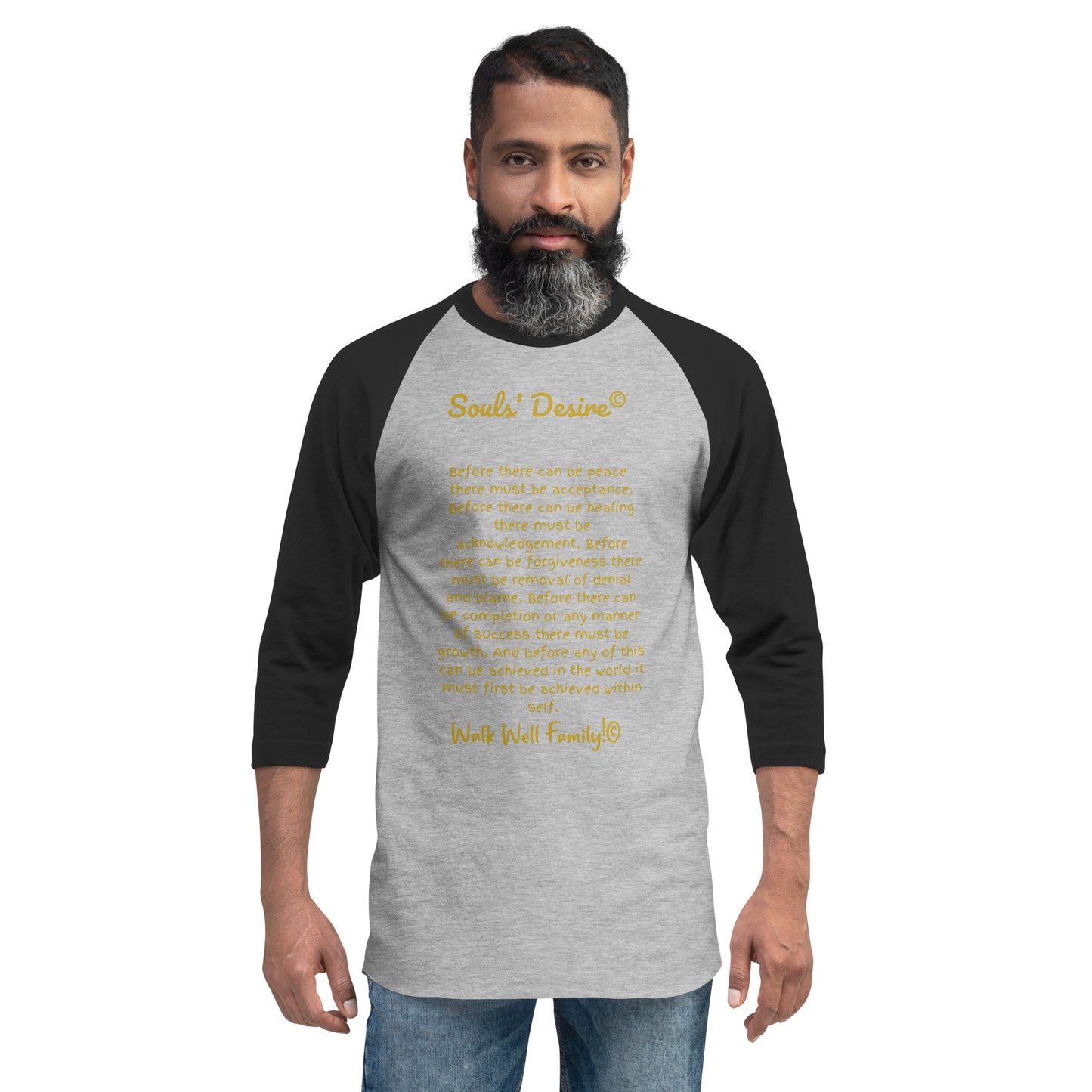 3/4 sleeve raglan shirt